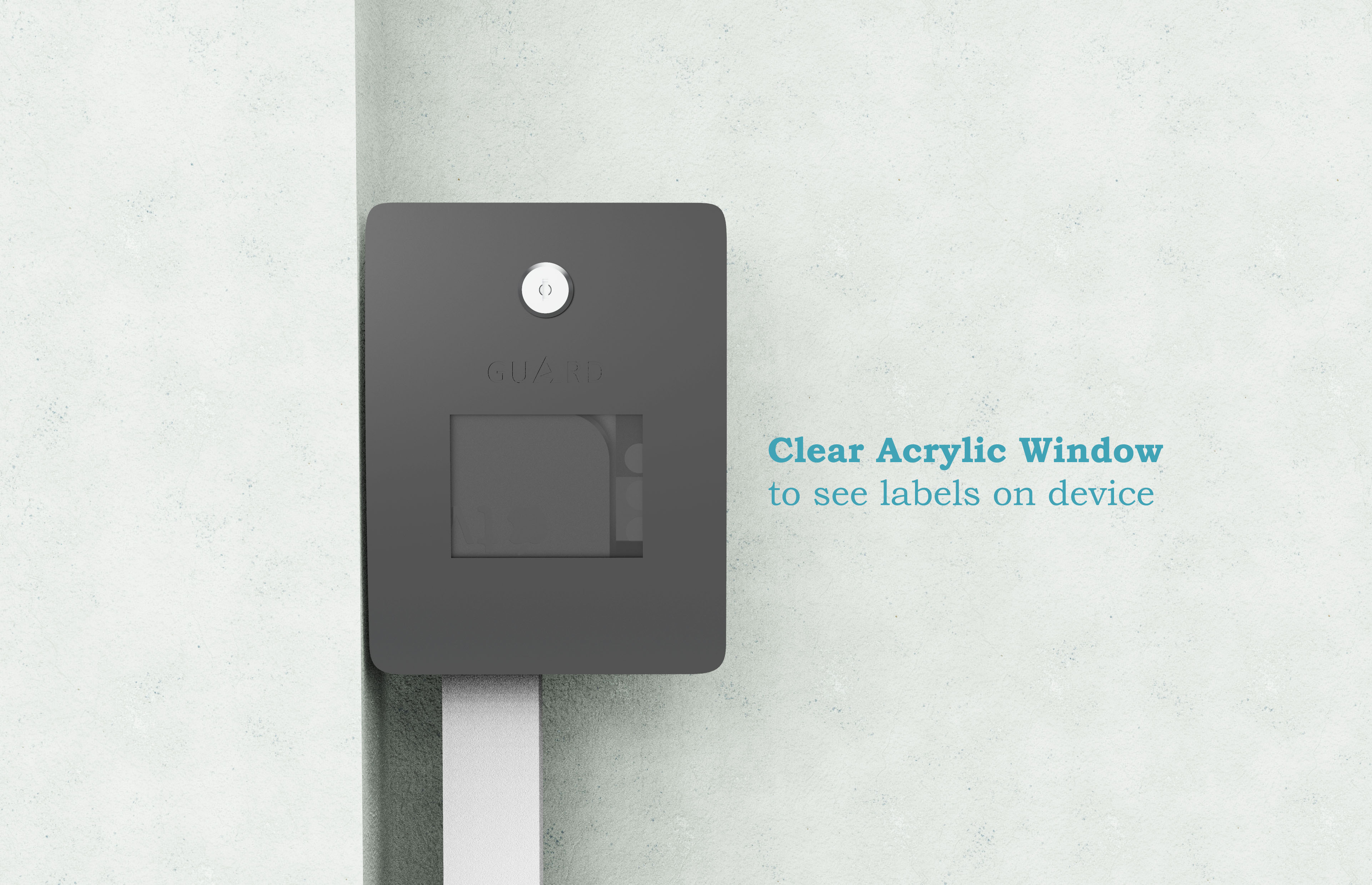 GUARD Box Holder with Security Key Lock Function for Apple TV and Remote Control 20210519 02b