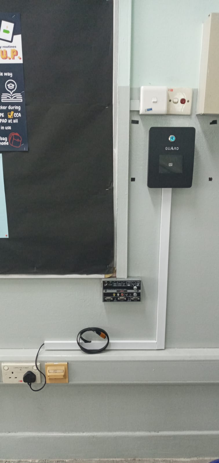 Guard Box Installation at Marsiling Sec Sch 2021 09 09 01