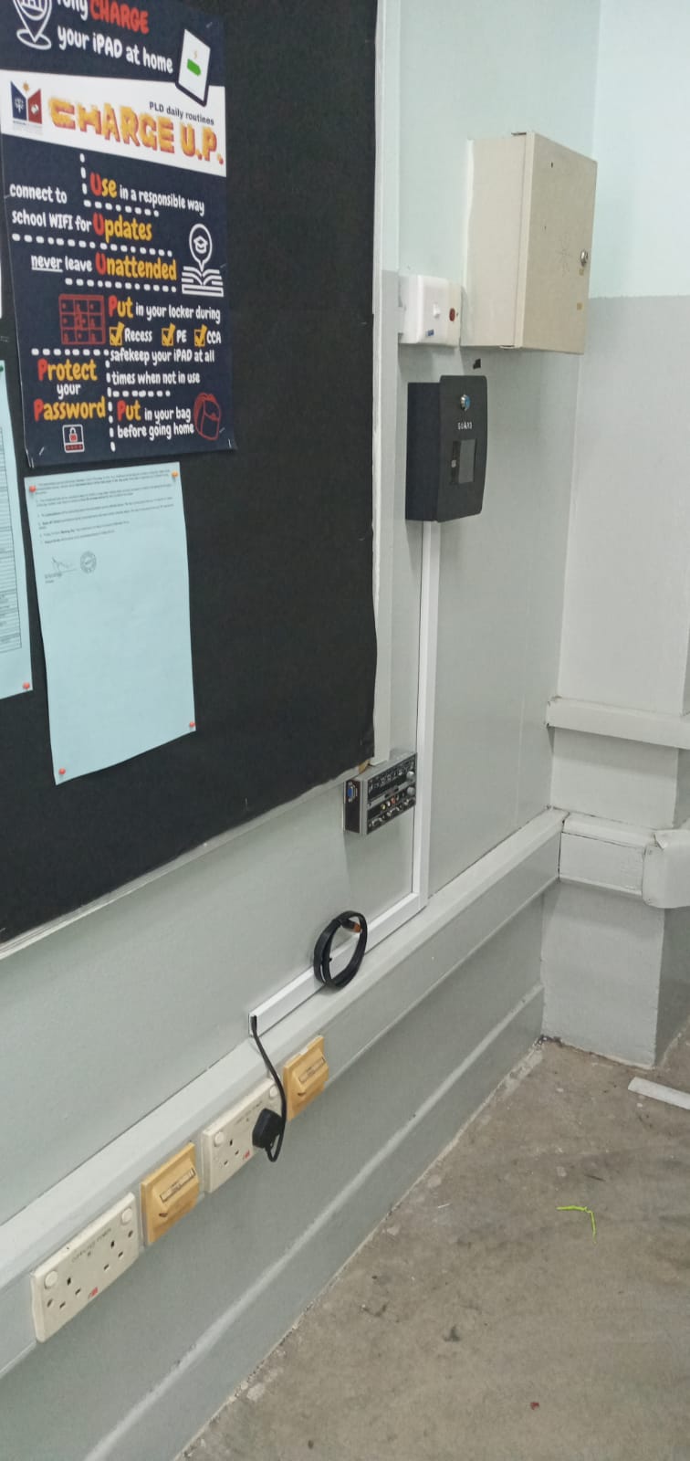 Guard Box Installation at Marsiling Sec Sch 2021 09 09 02