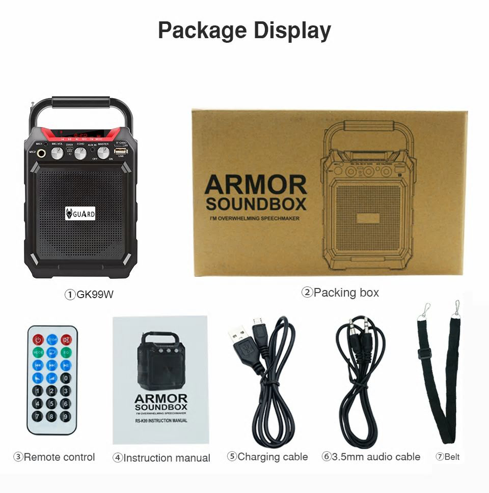 GK99W Portable Wireless Speaker 13