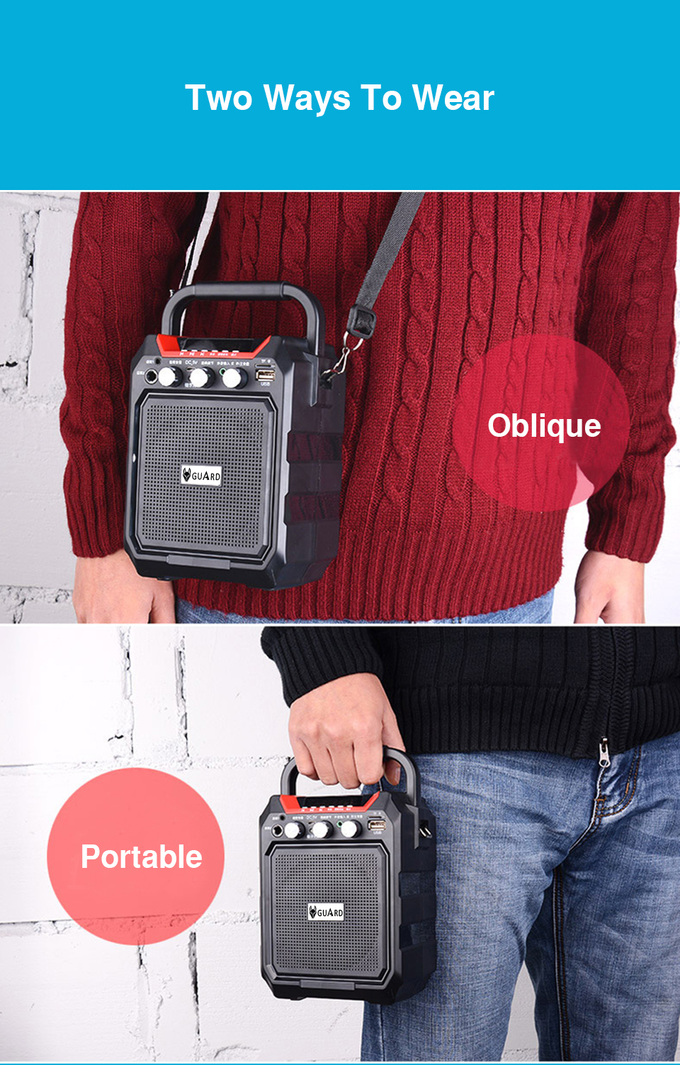 GK99W Portable Wireless Speaker 9