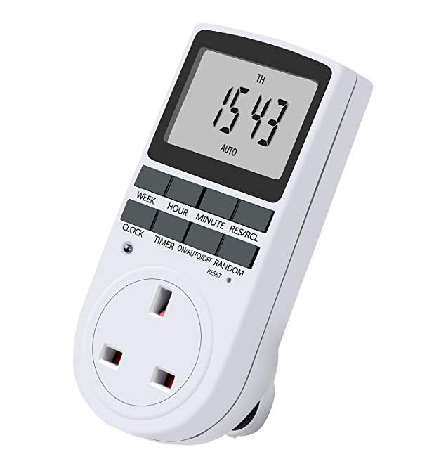 Digital Smart Timer Wall Socket with Large LCD Display 04