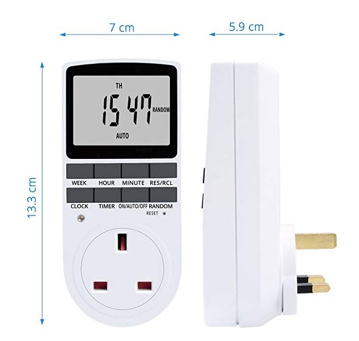Digital Smart Timer Wall Socket with Large LCD Display 05