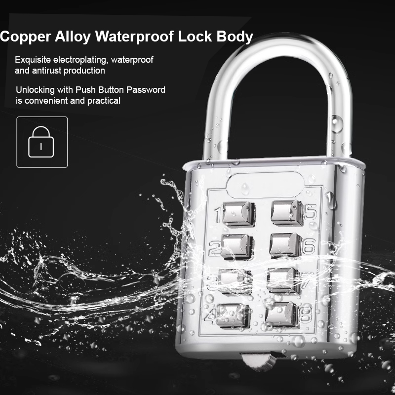 Push Button Password Padlock 02