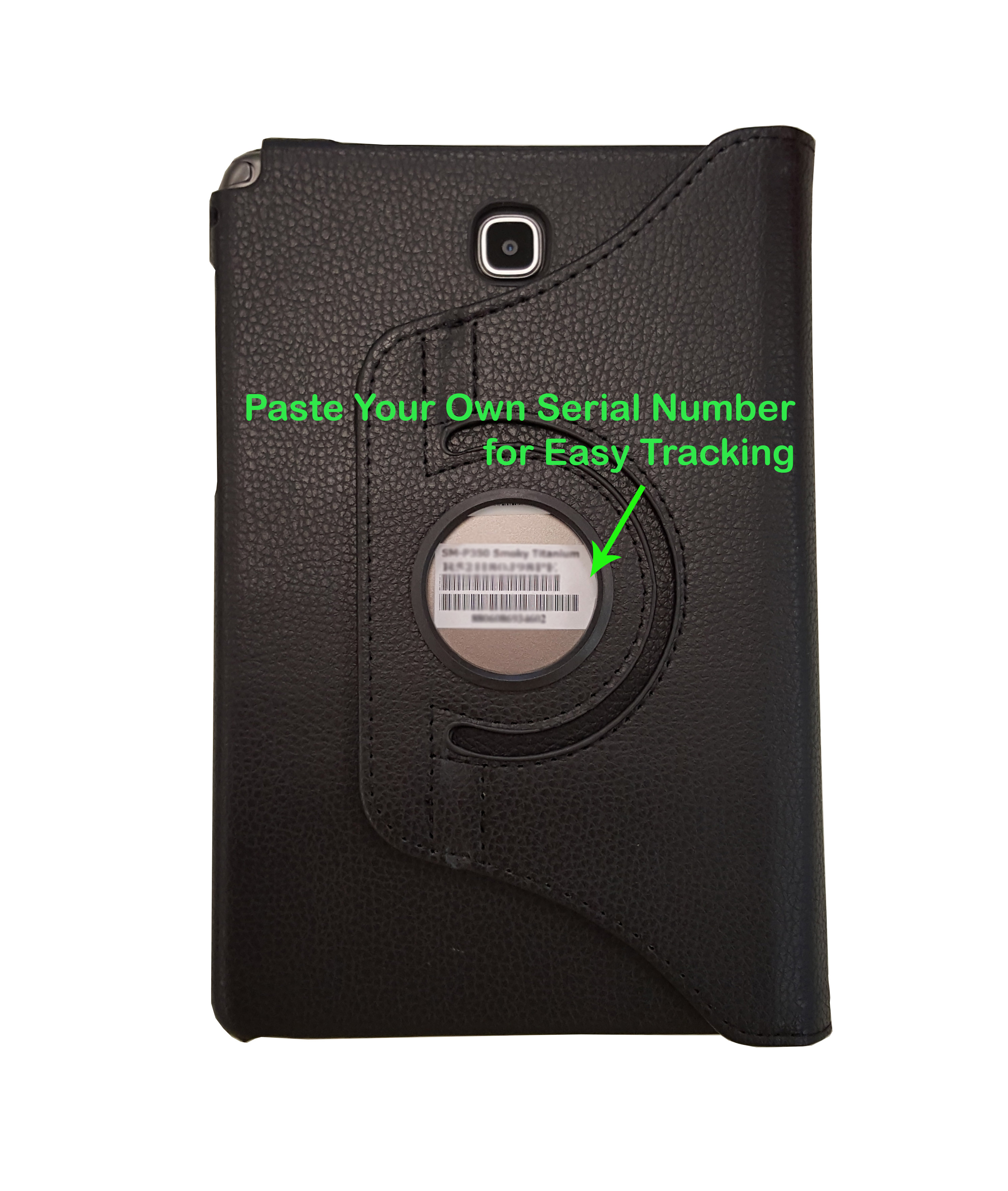 360 Degree Rotation Book Case Black Style Serial Number