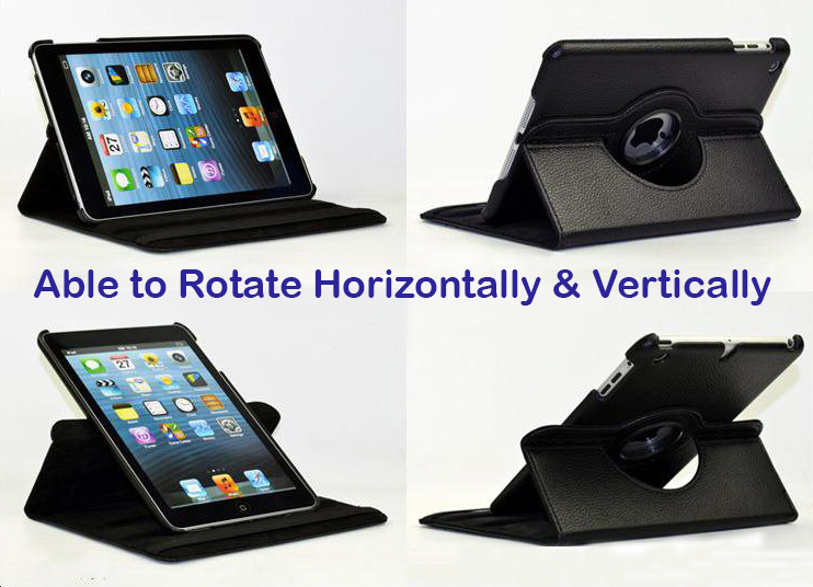 360 Degree Rotation Book Case Black Style