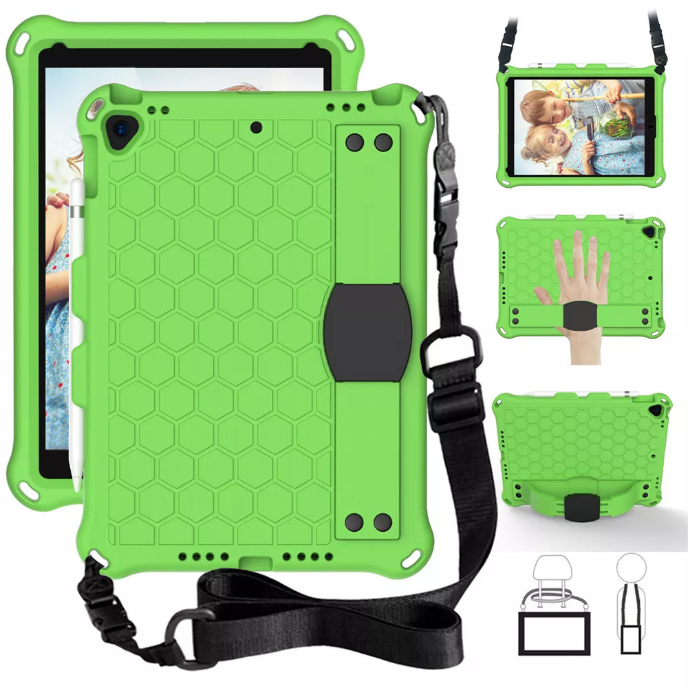 Shockproof Rugged Armour Silicon Case with Pencil Holder Body Sling and Hand Grip Holder 08