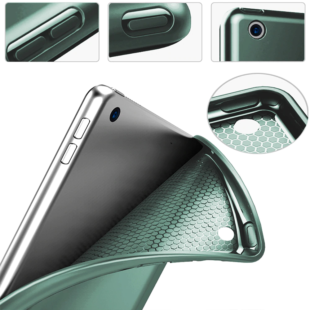 Tri Fold PU Leather Case with Soft TPU Case 07