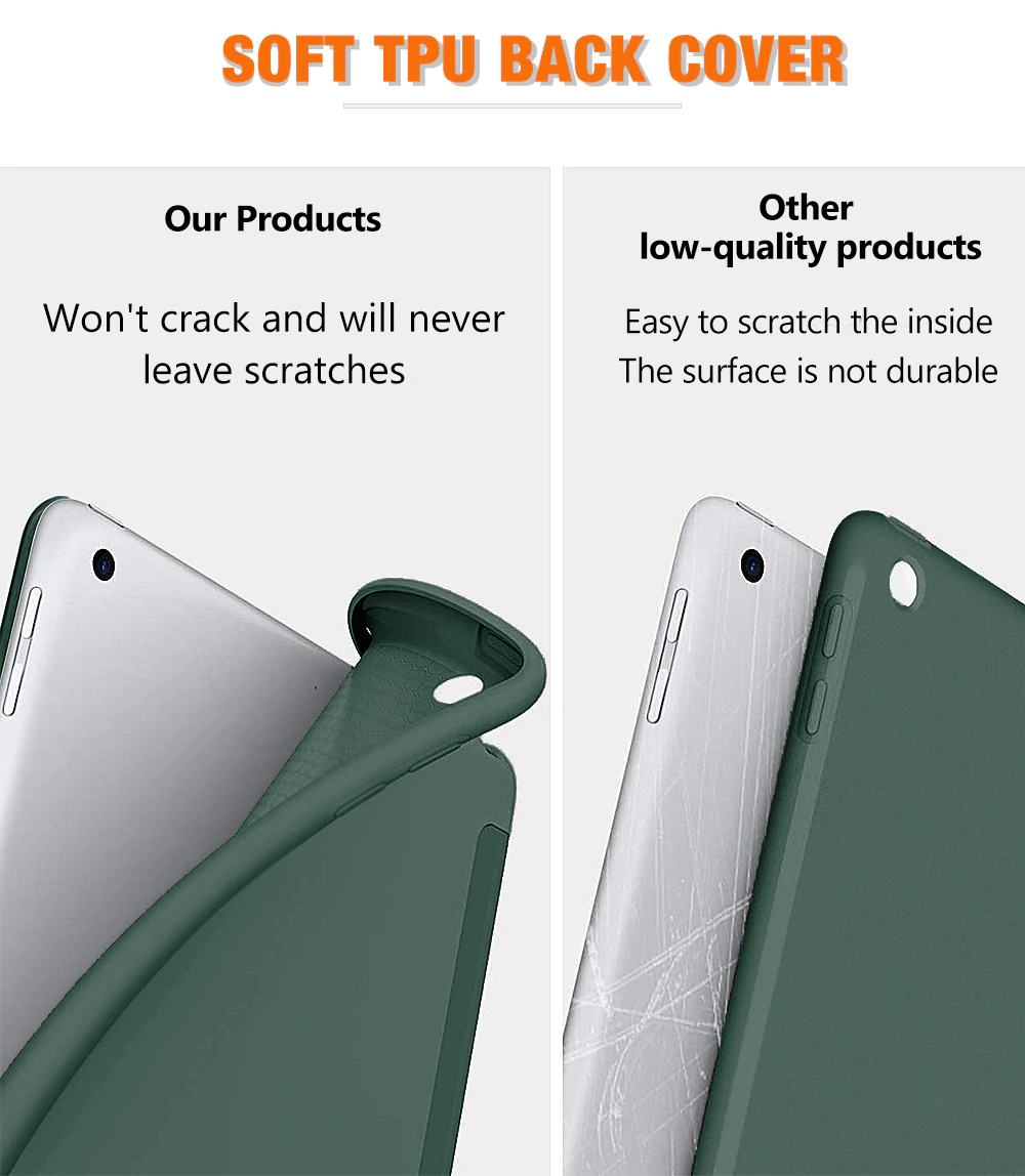 Tri Fold PU Leather Case with Soft TPU Case 09
