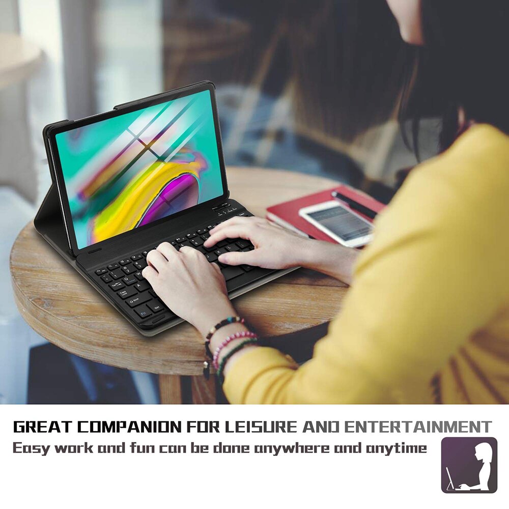 PU Leather Bluetooth Keyboard for SM T720 01