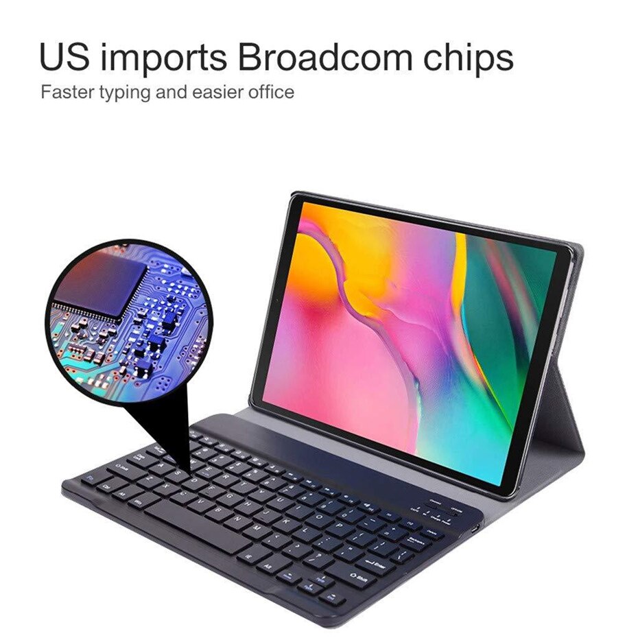 PU Leather Bluetooth Keyboard for SM T720 05